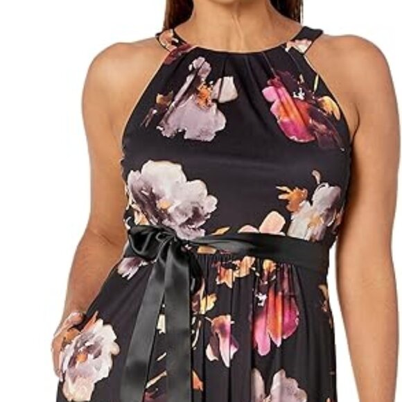SLNY Dresses & Skirts - SLNY Floral Halter Maxi Dress | Size 12 | Sleeveless
